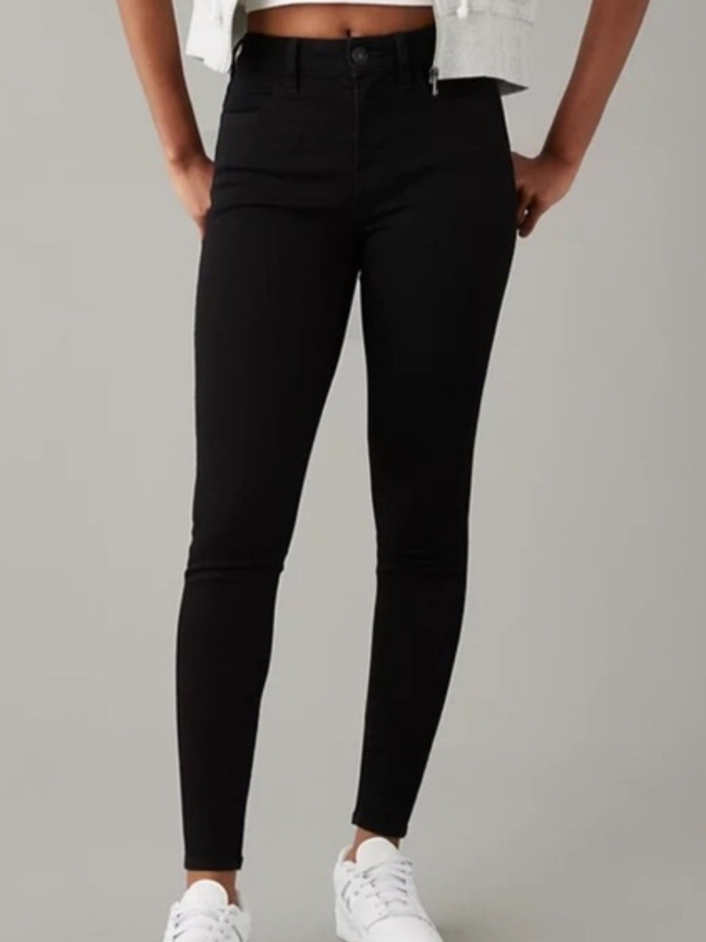 American Eagle Black Dream Stretch High Rise Jeggings - Size 00